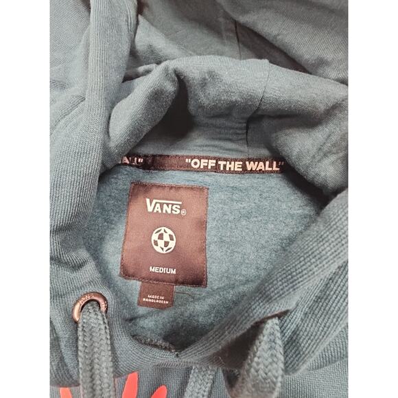 Vans Off The Wall Sweatshirt Mens Medium Hooded Pullover - Picture 4 of 7